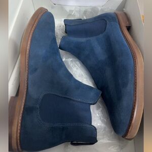 Men’s Suades Navy Chealsea Boots (Normal Wear) Great condition
